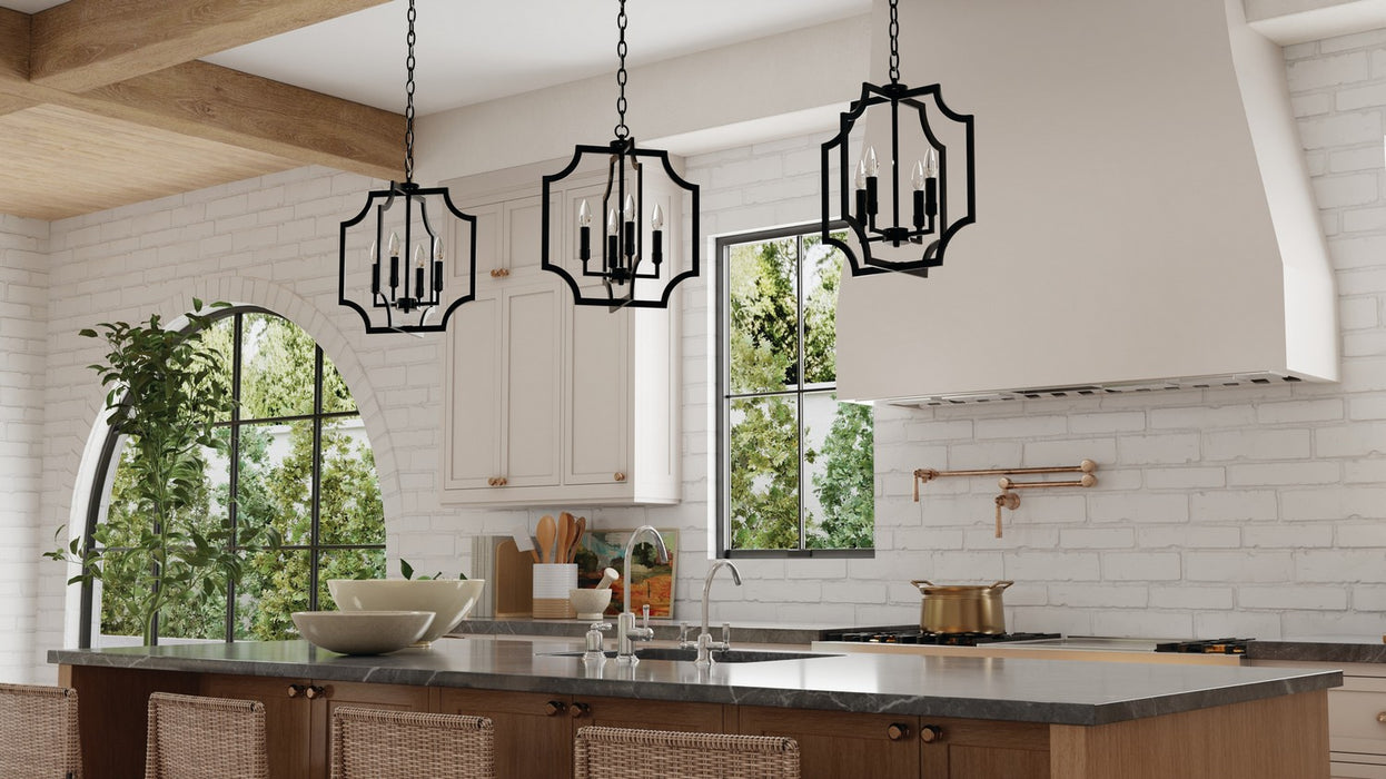 Capital Lighting AA1037MB Four Light Foyer Pendant, Matte Black (5)