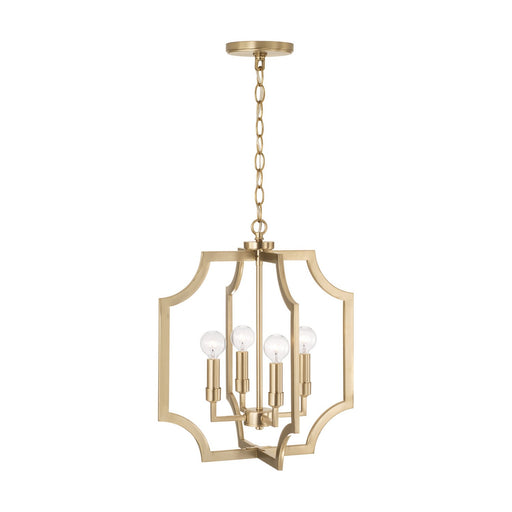 Capital Lighting AA1037MA Four Light Foyer Pendant, Matte Brass (2)