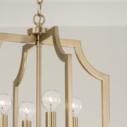 Capital Lighting AA1037MA Four Light Foyer Pendant, Matte Brass (3)
