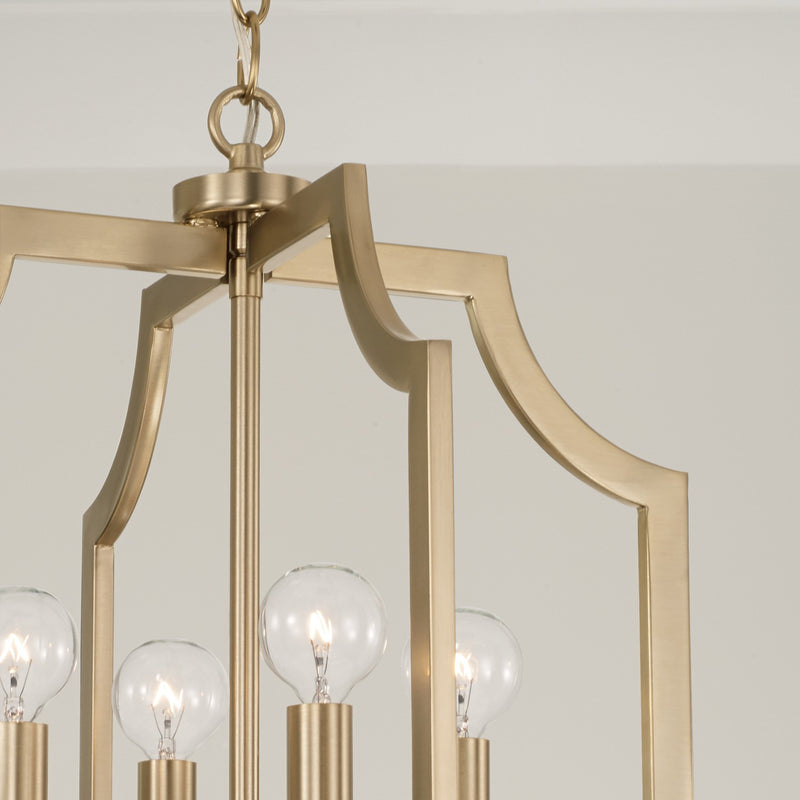 Capital Lighting AA1037MA Four Light Foyer Pendant, Matte Brass (3)