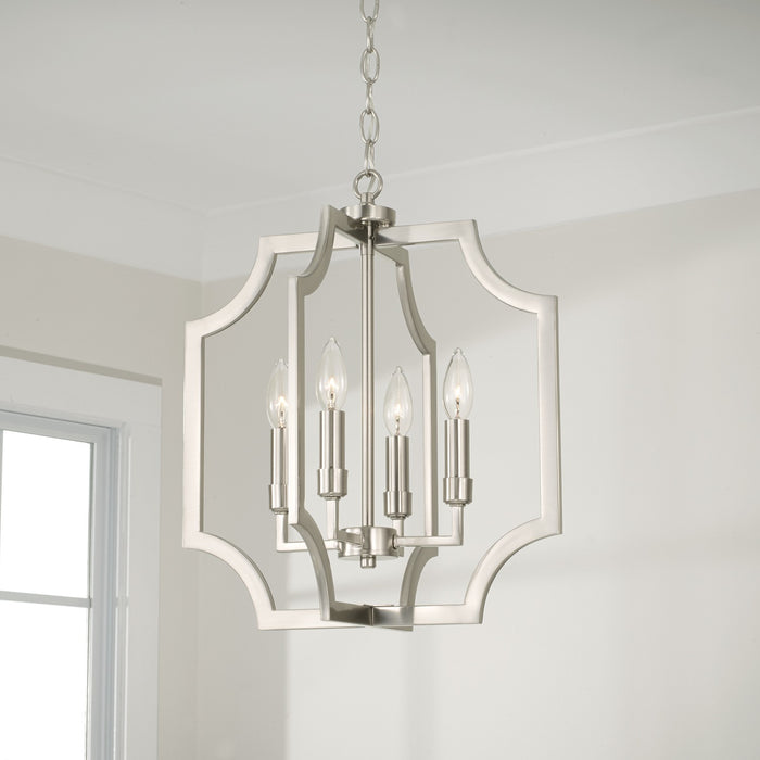 Capital Lighting AA1037BN Four Light Foyer Pendant, Brushed Nickel (4)
