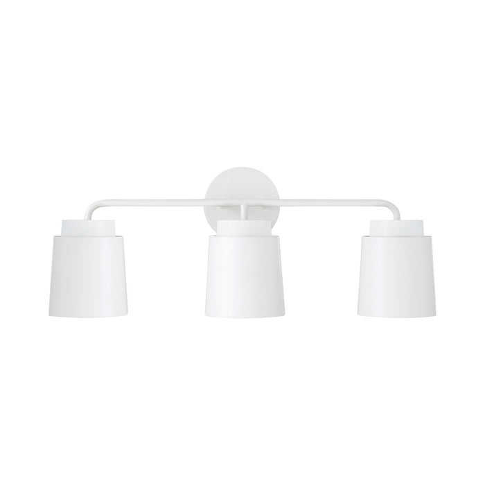Capital Lighting AA1036WE Three Light Vanity, Matte White (2)