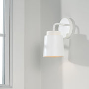 Capital Lighting AA1035WE One Light Wall Sconce, Matte White (4)