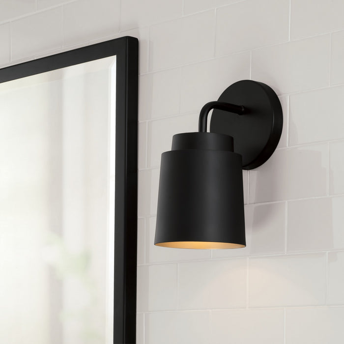 Capital Lighting AA1035MB One Light Wall Sconce, Matte Black (5)