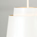 Capital Lighting AA1034WE One Light Pendant, Matte White (2)