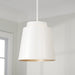 Capital Lighting AA1034WE One Light Pendant, Matte White (3)