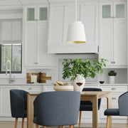 Capital Lighting AA1034WE One Light Pendant, Matte White (4)