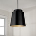 Capital Lighting AA1034MB One Light Pendant, Matte Black (3)
