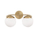 Capital Lighting AA1032MA Two Light Vanity, Matte Brass (2)