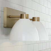 Capital Lighting 152021AW Ross Two Light Vanity, Aged Brass and White Alternate Image.jpg