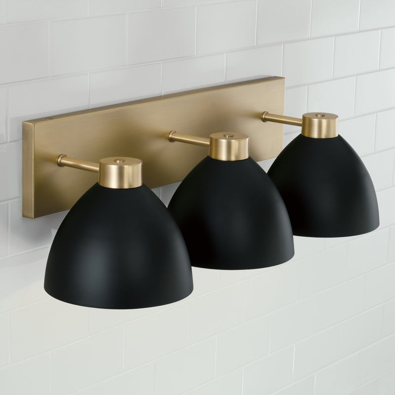 Capital Lighting 152031AB Ross Three Light Vanity, Aged Brass and Black Alternate Image.jpg