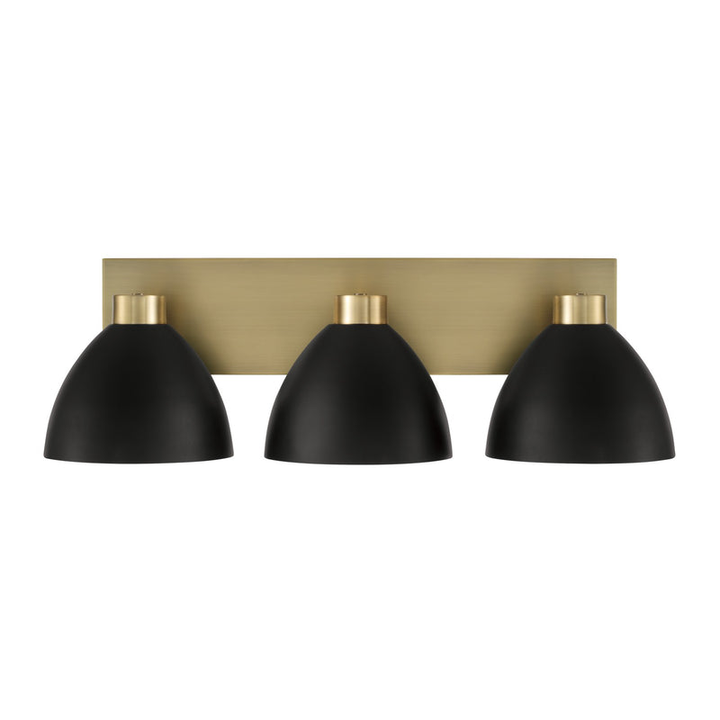 Capital Lighting 152031AB Ross Three Light Vanity, Aged Brass and Black Alternate Image 3.jpg