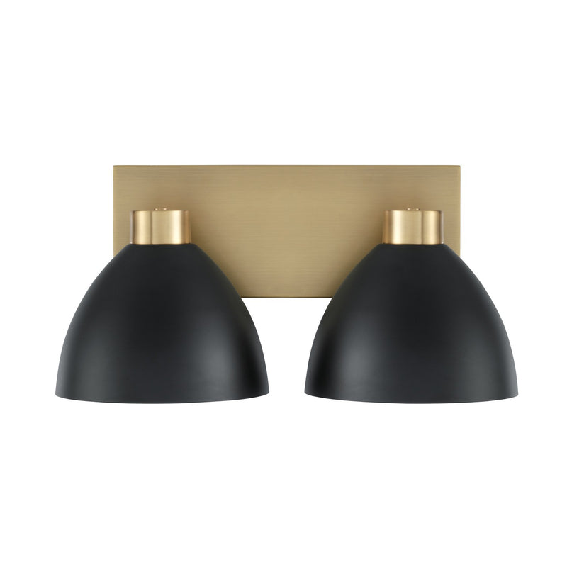 Capital Lighting 152021AB Ross Two Light Vanity, Aged Brass and Black Alternate Image 3.jpg