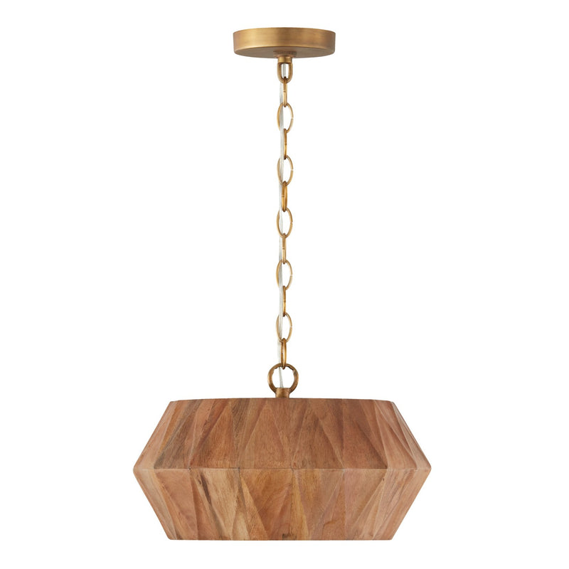 Capital Lighting 251011LW Nadeau One Light Semi-Flush Mount, Light Wood and Patinaed Brass Alternate Image 6.jpg