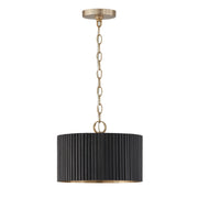 Capital Lighting 250711KR Donovan One Light Semi-Flush Mount, Black Stain and Matte Brass Alternate Image.jpg