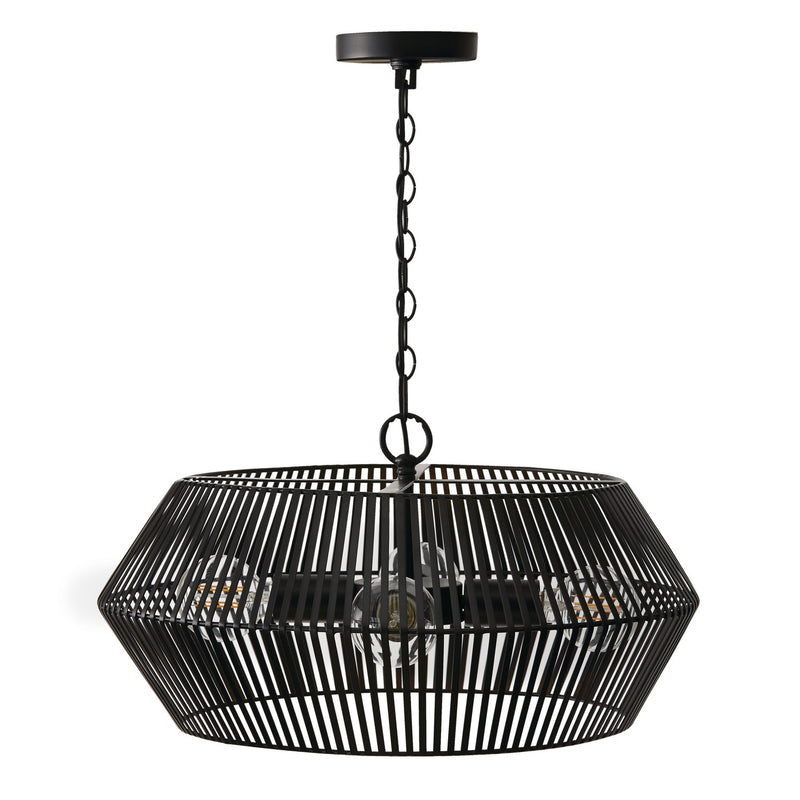 Capital Lighting 330341MB Kaiya Four Light Pendant, Matte Black Alternate Image.jpg