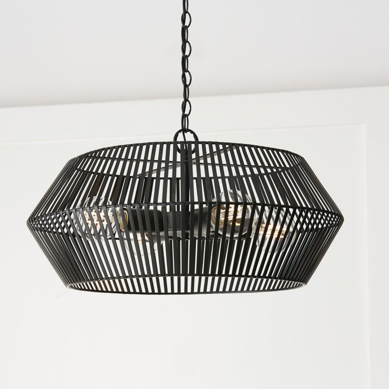 Capital Lighting 330341MB Kaiya Four Light Pendant, Matte Black Alternate Image 3.jpg