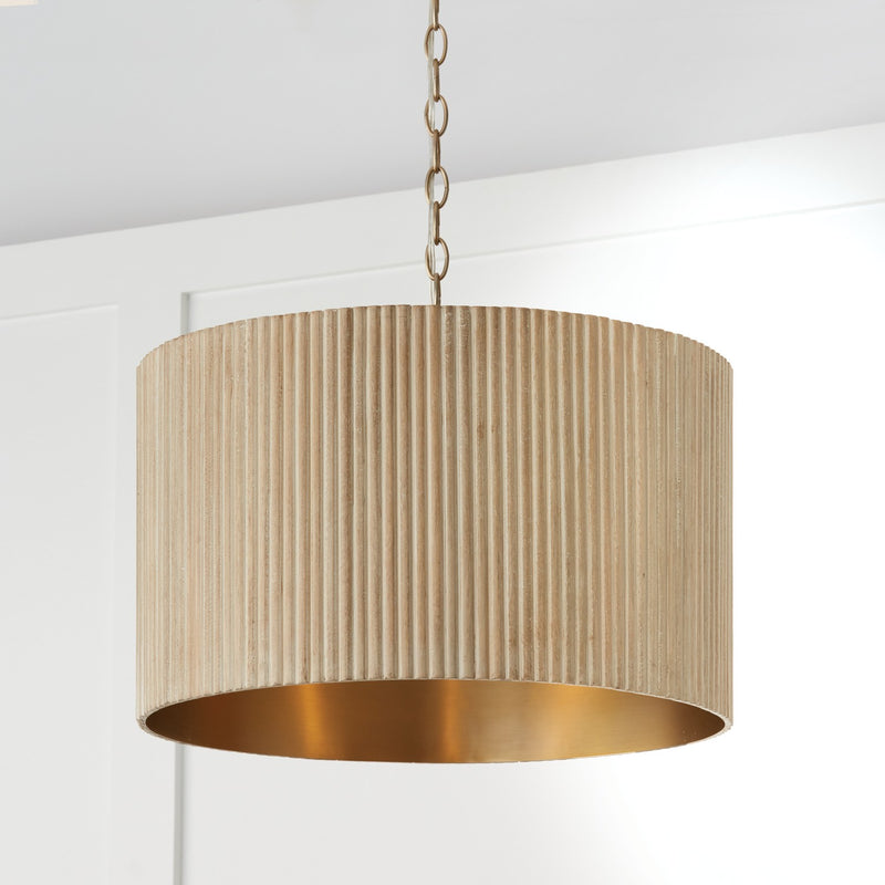 Capital Lighting 350741WS Donovan Three Light Pendant, White Wash and Matte Brass Alternate Image 4.jpg