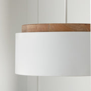 Capital Lighting 350912LT Liam One Light Pendant, Light Wood and White Alternate Image 2.jpg