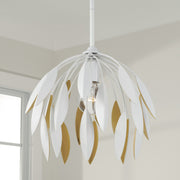 Capital Lighting 351811WE Margeaux One Light Pendant, Matte White Alternate Image.jpg
