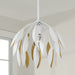 Capital Lighting 351811WE Margeaux One Light Pendant, Matte White Alternate Image.jpg