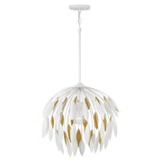 Capital Lighting 351812WE Margeaux One Light Pendant, Matte White Alternate Image.jpg