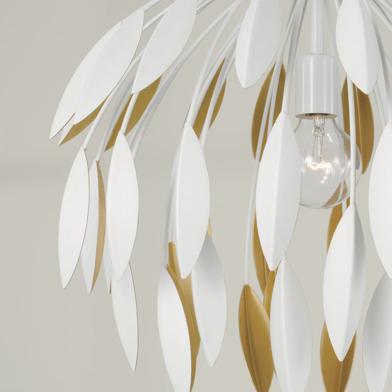 Capital Lighting 351812WE Margeaux One Light Pendant, Matte White Alternate Image 2.jpg