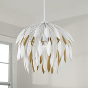 Capital Lighting 351812WE Margeaux One Light Pendant, Matte White Alternate Image.jpg