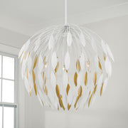 Capital Lighting 351851WE Margeaux Five Light Pendant, Matte White Alternate Image 2.jpg