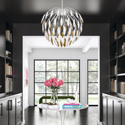 Capital Lighting 351851WE Margeaux Five Light Pendant, Matte White Alternate Image 3.jpg