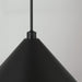 Capital Lighting 351311MB Alden One Light Pendant, Matte Black Alternate Image 2.jpg