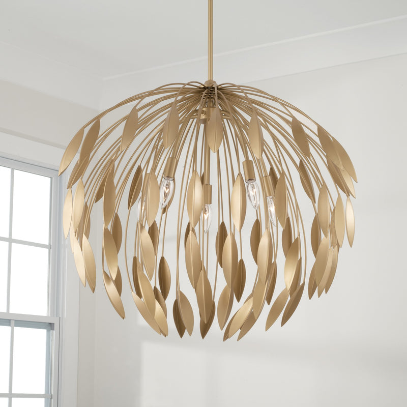 Capital Lighting 351851GF Margeaux Five Light Pendant, Buffed Gold Alternate Image 2.jpg