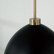 Capital Lighting 352011AB Ross One Light Pendant, Aged Brass and Black Alternate Image 2.jpg