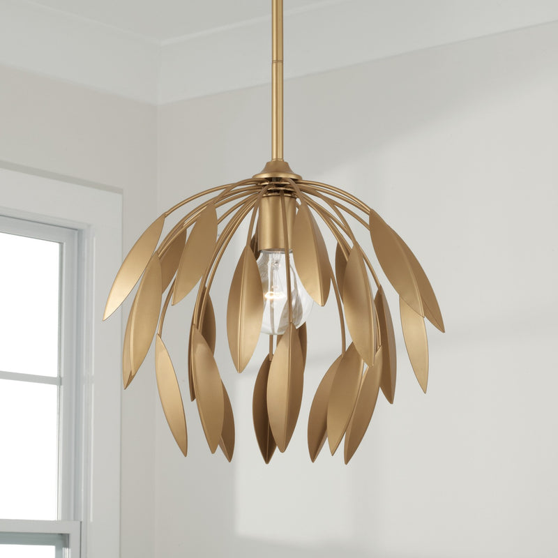 Capital Lighting 351811GF Margeaux One Light Pendant, Buffed Gold Alternate Image.jpg
