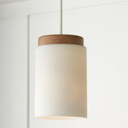 Capital Lighting 350911LT Liam One Light Pendant, Light Wood and White Alternate Image 2.jpg