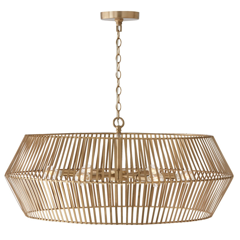 Capital Lighting 430361MA Kaiya Six Light Chandelier, Matte Brass Alternate Image.jpg
