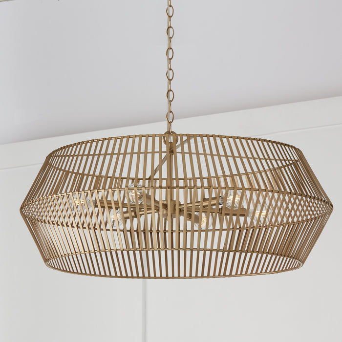 Capital Lighting 430361MA Kaiya Six Light Chandelier, Matte Brass Alternate Image 3.jpg