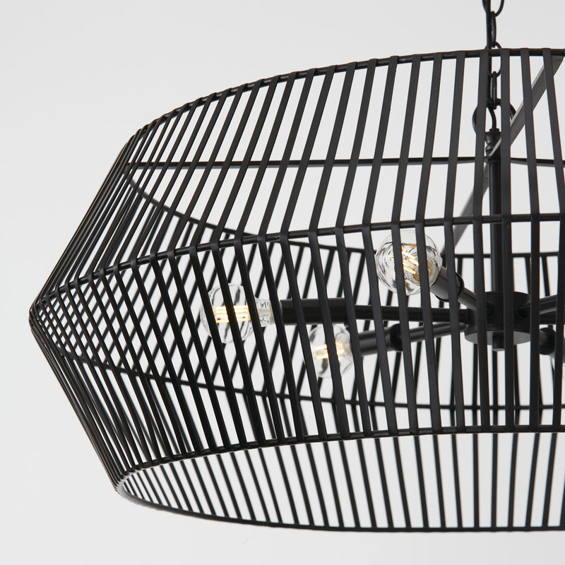 Capital Lighting 430361MB Kaiya Six Light Chandelier, Matte Black Alternate Image 3.jpg