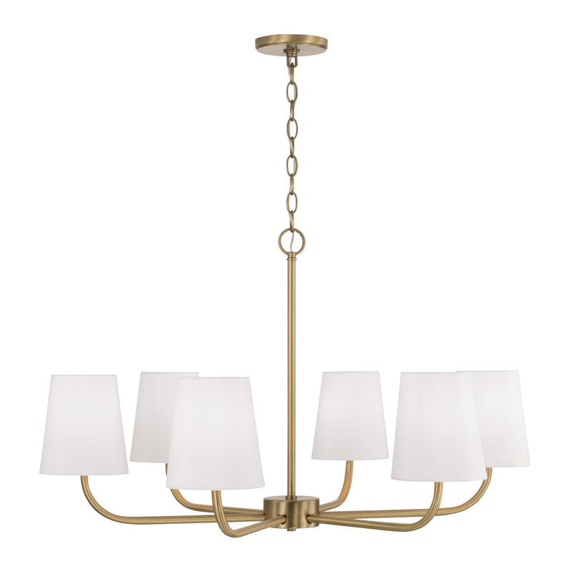 Capital Lighting 449462AD-706 Brody Six Light Chandelier, Aged Brass Alternate Image.jpg