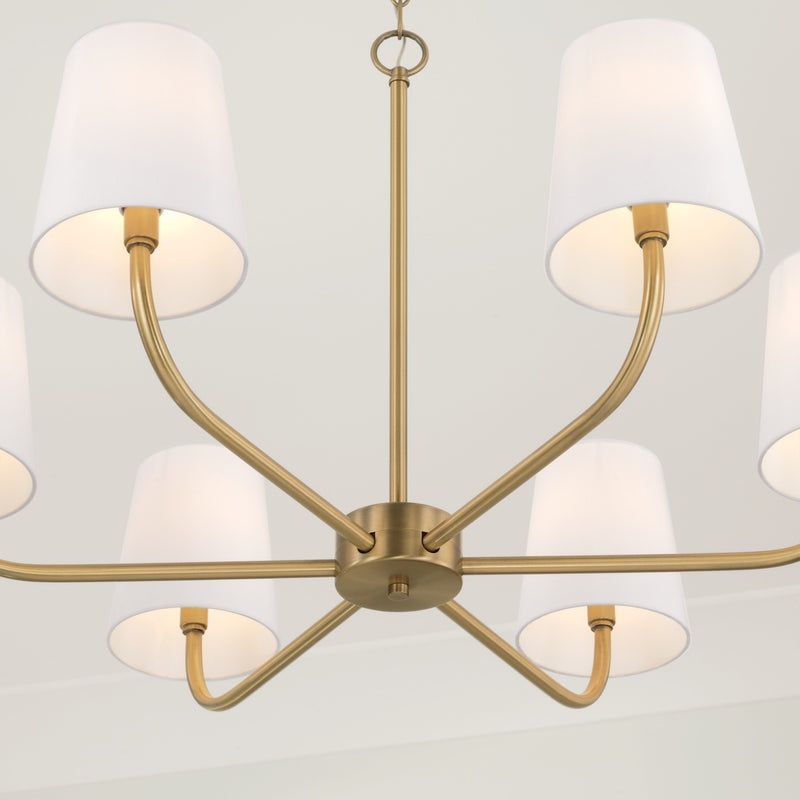 Capital Lighting 449462AD-706 Brody Six Light Chandelier, Aged Brass Alternate Image 2.jpg