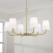 Capital Lighting 449462AD-706 Brody Six Light Chandelier, Aged Brass Alternate Image 3.jpg