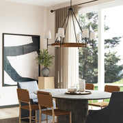 Capital Lighting 450861WK-709 Jonah Six Light Chandelier, Light Wood and Matte Black Alternate Image 6.jpg