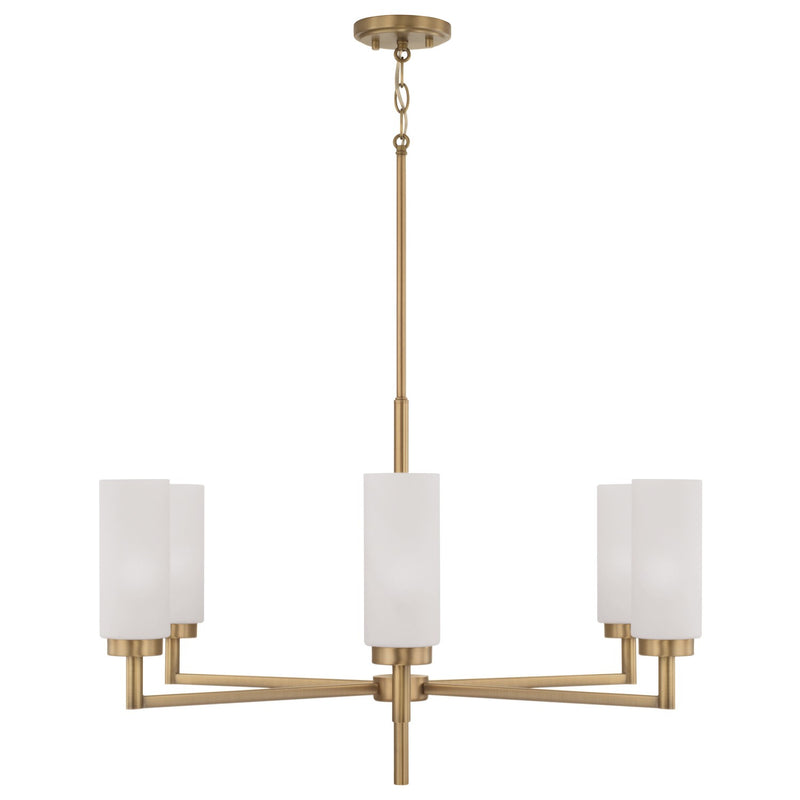 Capital Lighting 451761AD Alyssa Six Light Chandelier, Aged Brass Alternate Image.jpg