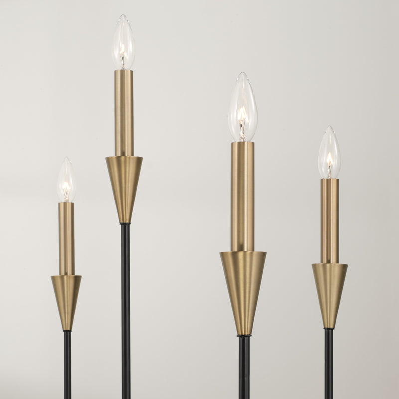 Capital Lighting 451991AB Avant Nine Light Chandelier, Aged Brass and Black Alternate Image.jpg