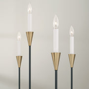 Capital Lighting 451991AB Avant Nine Light Chandelier, Aged Brass and Black Alternate Image 2.jpg