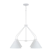 Capital Lighting 451341WE Alden Four Light Chandelier, Matte White Alternate Image.jpg