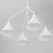 Capital Lighting 451341WE Alden Four Light Chandelier, Matte White Alternate Image 2.jpg