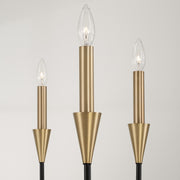 Capital Lighting 451961AB Avant Six Light Chandelier, Aged Brass and Black Alternate Image 2.jpg