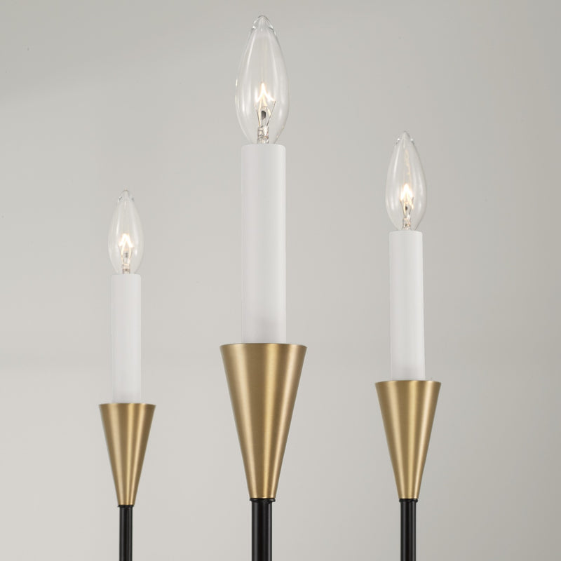 Capital Lighting 451961AB Avant Six Light Chandelier, Aged Brass and Black Alternate Image 3.jpg