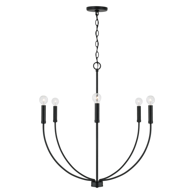 Capital Lighting 452161MB Ansley Six Light Chandelier, Matte Black Alternate Image.jpg